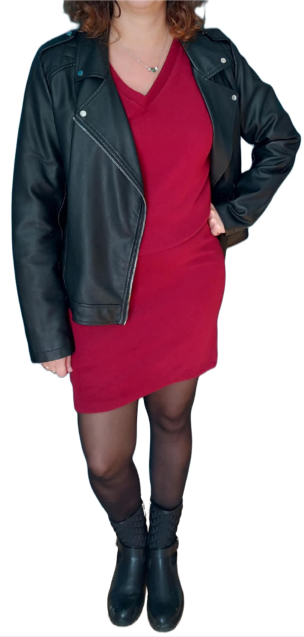 ROBE PULL rouge