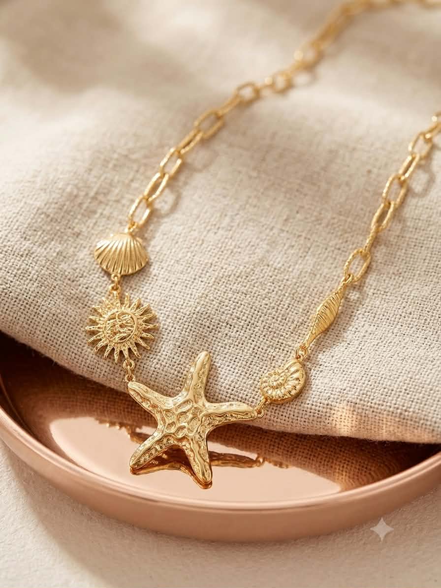 Collier Breloque Étoile Femme – Acier Inoxydable