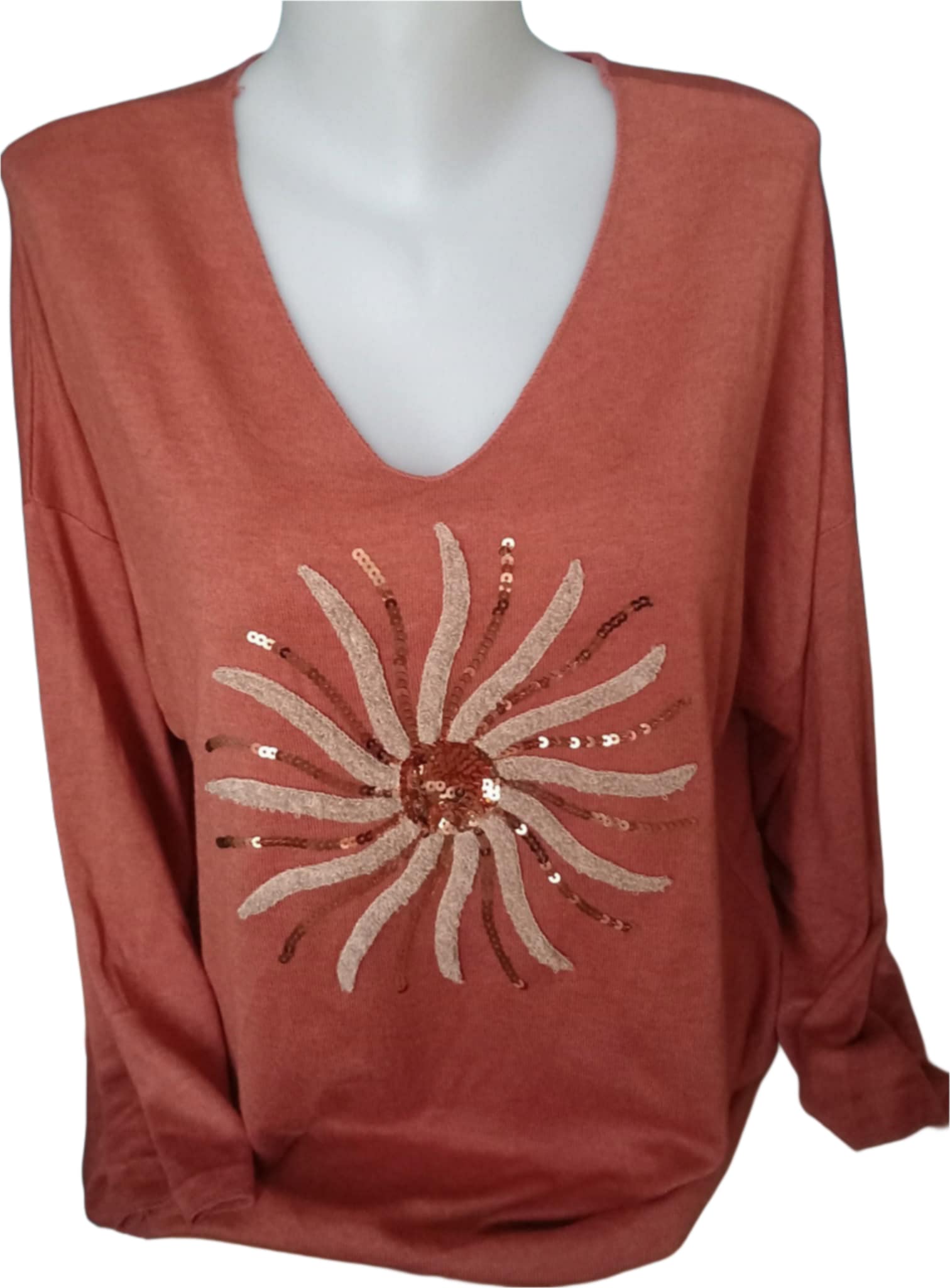 PULL FIN MANCHES LONGUES