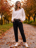 Pull Blanc Taille Unique 36/42 – Douceur & Élégance Intemporelle