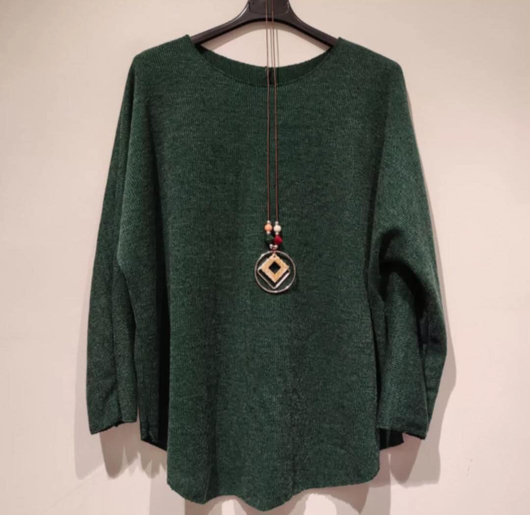 PULL FIN AVEC COLLIER