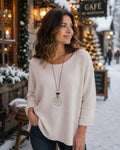 PULL FIN AVEC COLLIER