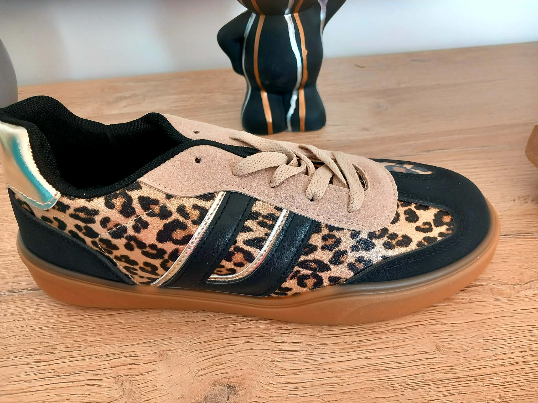 Chaussures Femme Noir Imprimé Léopard Taille 40