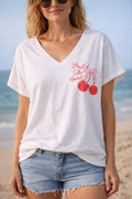 T-shirt manches courtes beige