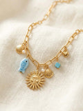 Collier Breloque Poisson Femme – Acier Inoxydable