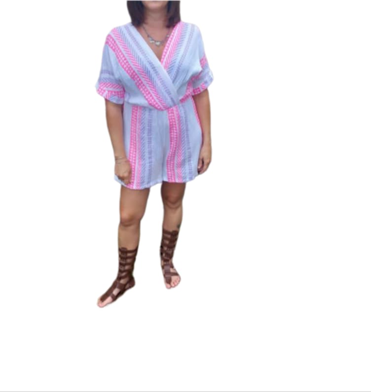 Combishort Femme Coton Taille Unique 34-42