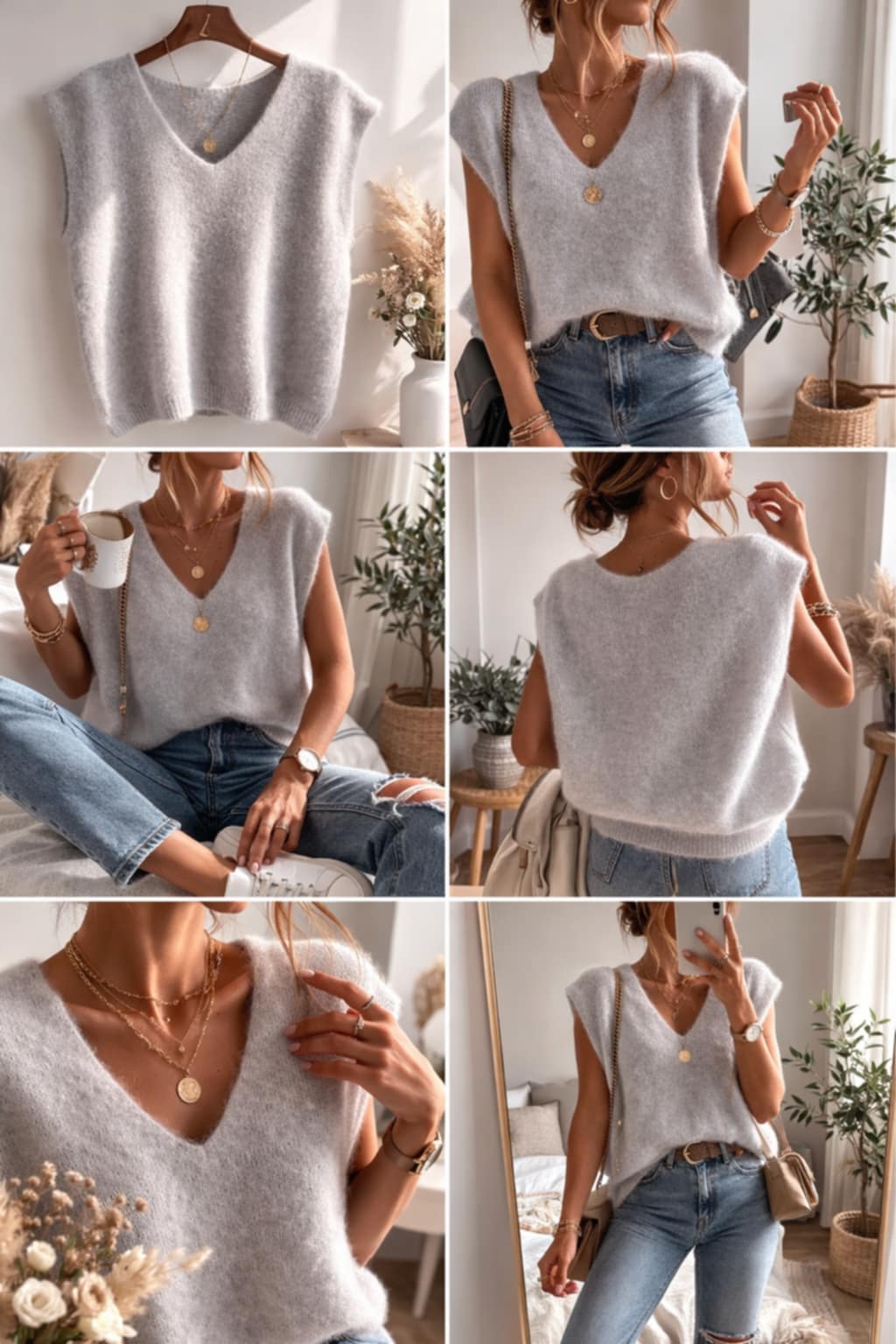 Pull fin sans manche