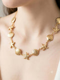 Collier Breloque Coquillage Femme – Acier Inoxydable
