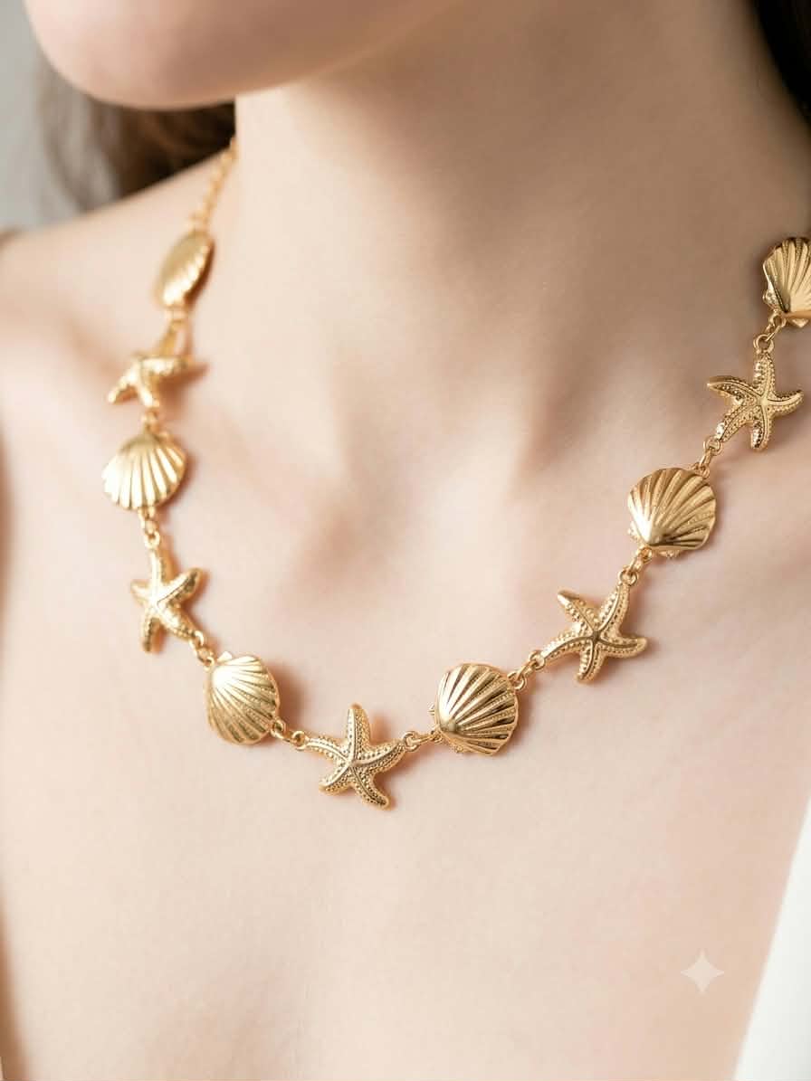 Collier Breloque Coquillage Femme – Acier Inoxydable