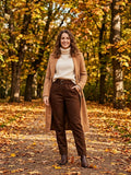 Pantalon Chaud Taille Élastique avec Ceinture – Du 36 au 42