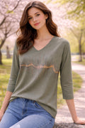 pull kaki manches longues