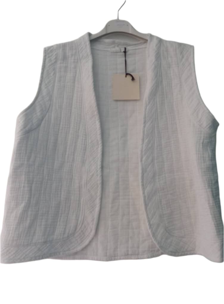 Gilet Femme Sans Manches Blanc TU 36-42