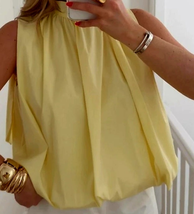 Blouse Sans Manches – Coton Fluide
