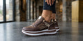 Baskets Compensées Femme Lacets et Zip Tailles 38, 39, 40